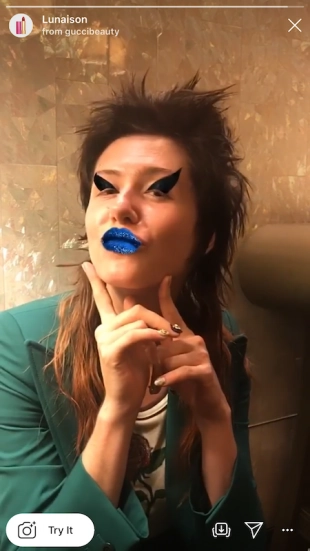 guccibeauty AR filter