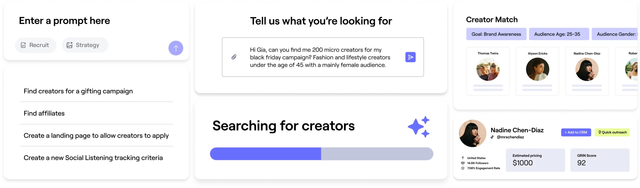 Product: Creator and Influencer Recruitment 1