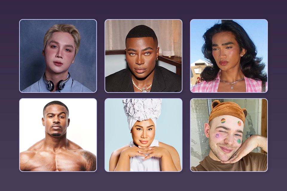6 male beauty content creators