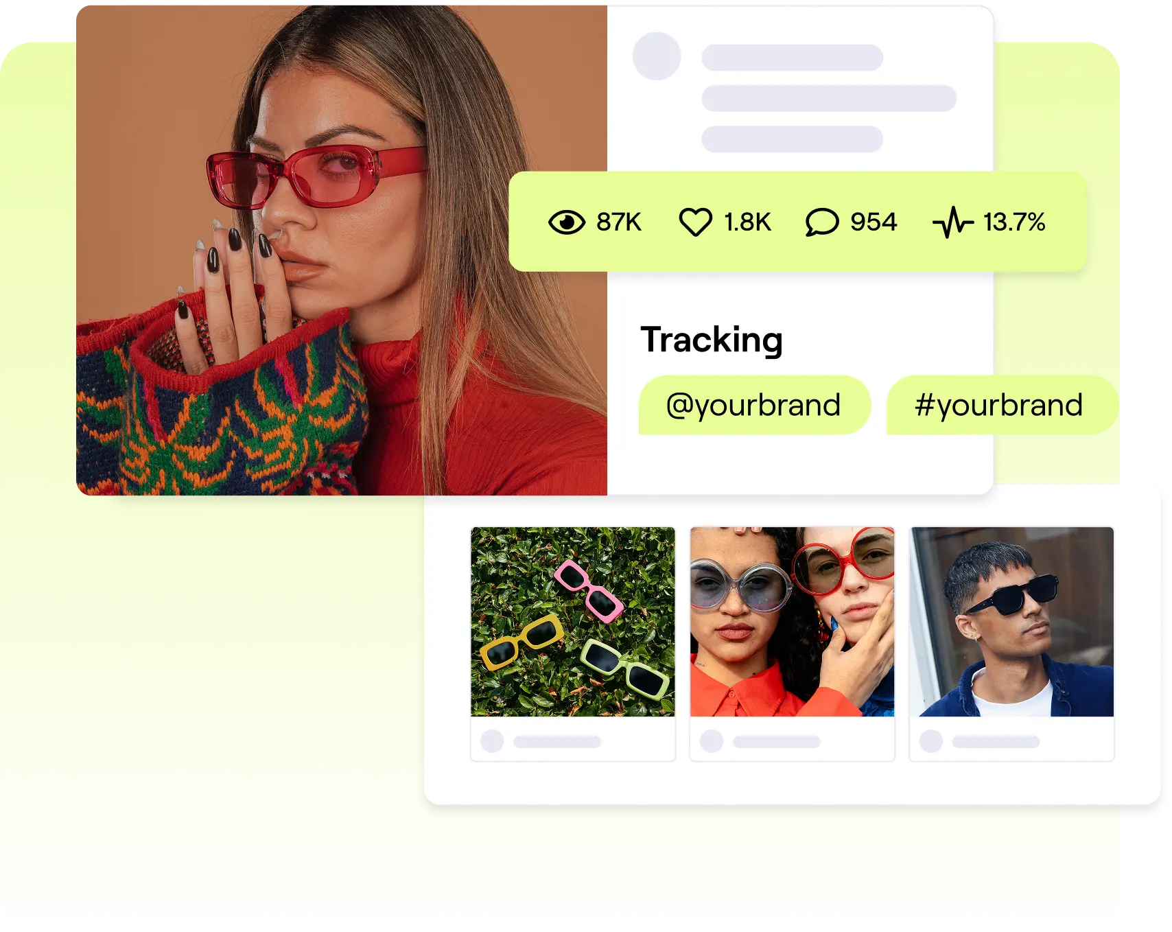 Track and report function by GRIN